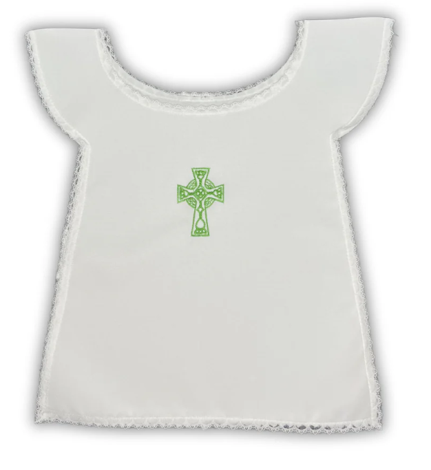 Celtic Cross Baptism Bib | E348
