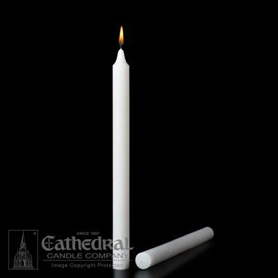 Altar Candles - Medium 6'S - 25/32 x 10-1/4 - 51% Beeswax