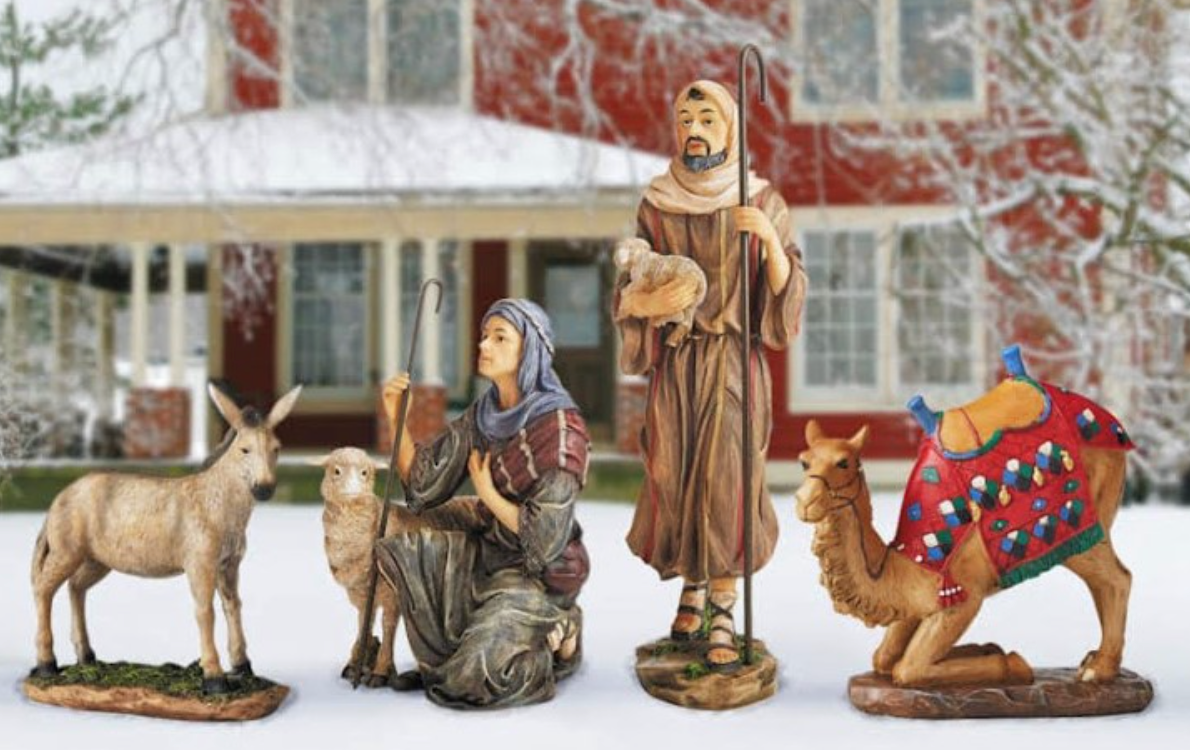 Real Life Outdoor Nativity (12 pc.) | Three Kings Gifts