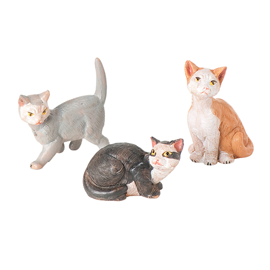 5" Cats (3 Pc. Set) - 51518 | Fontanini