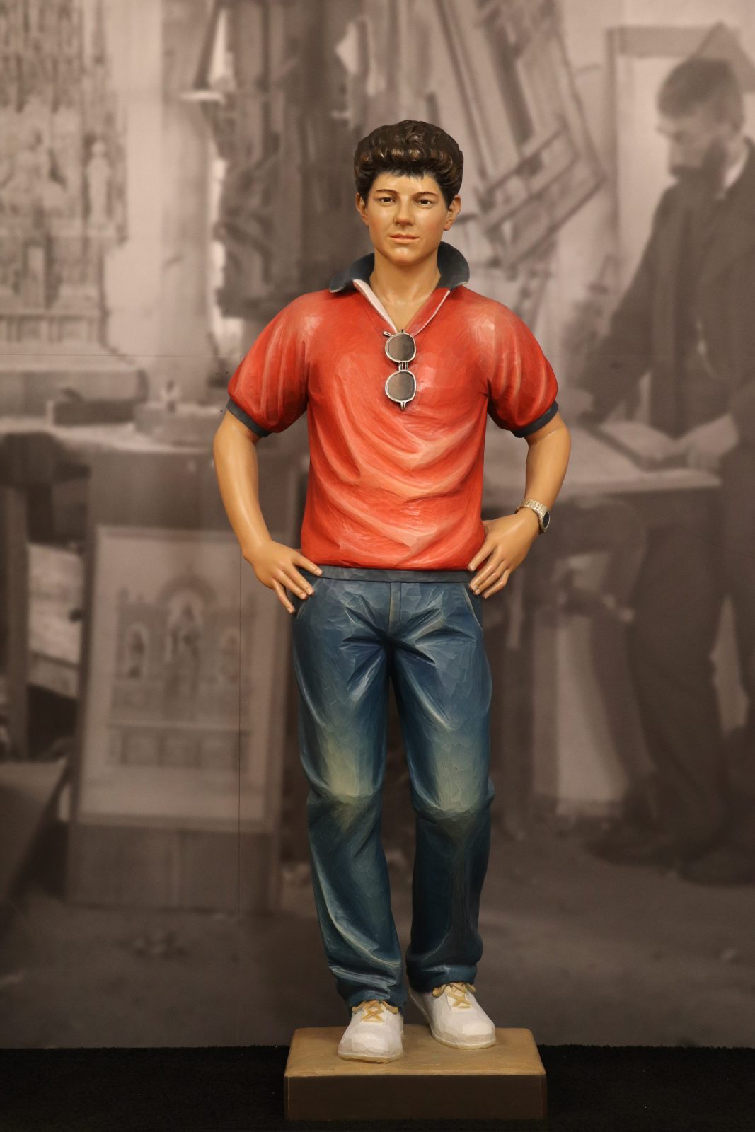 Wooden Statue of Blessed Carlo Acutis (w/ hand in pocket) | Ferdinand Stuflesser