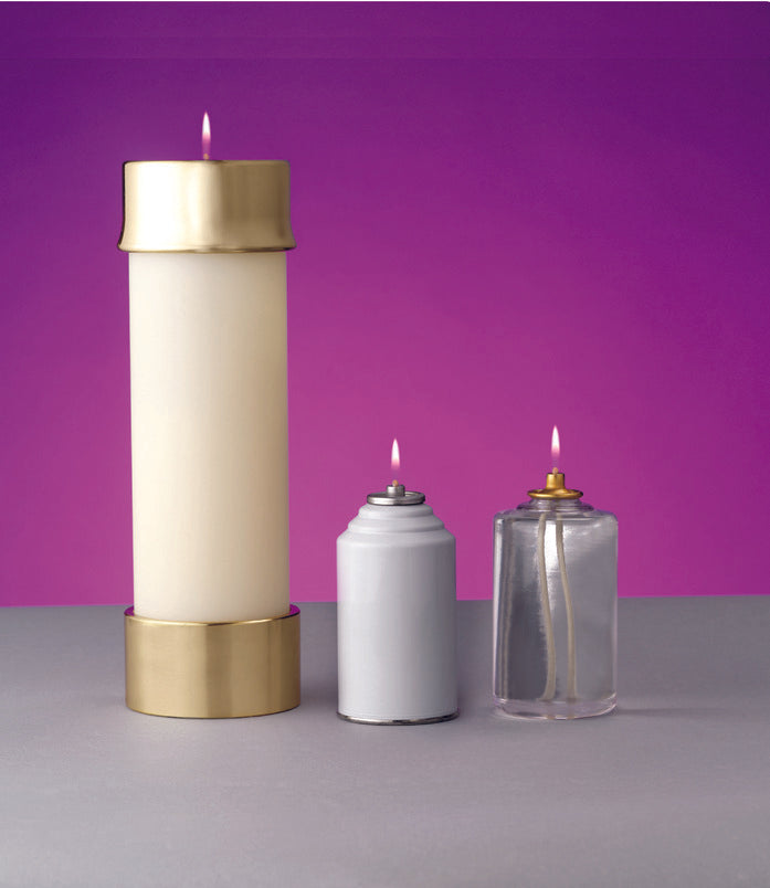 Lux Mundi - Altar Candle Shells - Cathedral Candle - Chiarelli's Religious Goods & Church Supply