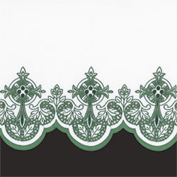 100% Polyester Embroidered Fabric for Altar Cloths | #508