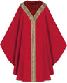 Slabbinck - Brugia Gothic Chasuble (Brocade w/ Orphreys) - Slabbinck - Chiarelli's Religious Goods & Church Supply