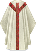 Slabbinck - Duomo Chasuble with Beautiful Woven Galoon - Slabbinck - Chiarelli's Religious Goods & Church Supply