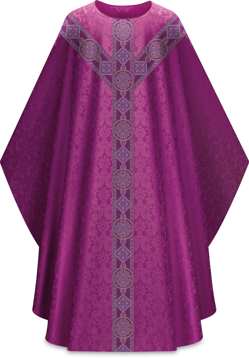 Slabbinck - Duomo Chasuble with Beautiful Woven Galoon - Slabbinck - Chiarelli's Religious Goods & Church Supply