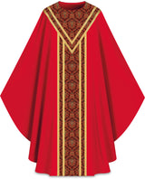 Slabbinck - Brugia Gothic Chasuble (w/ Woven Gold) - Slabbinck - Chiarelli's Religious Goods & Church Supply