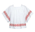 Surplice - Red Cross Design - Square Yoke - AB113B - Abbey Brand - Chiarelli's Religious Goods & Church Supply