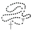 Black Glass Rosary - 7mm - McVan - Chiarelli's Religious Goods & Church Supply