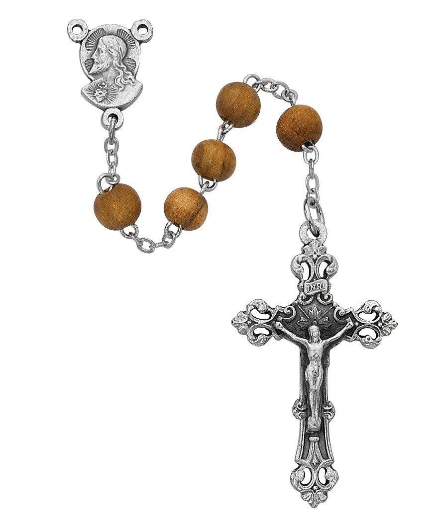 Olive Wood Round Rosary - 6mm - McVan - Chiarelli's Religious Goods & Church Supply
