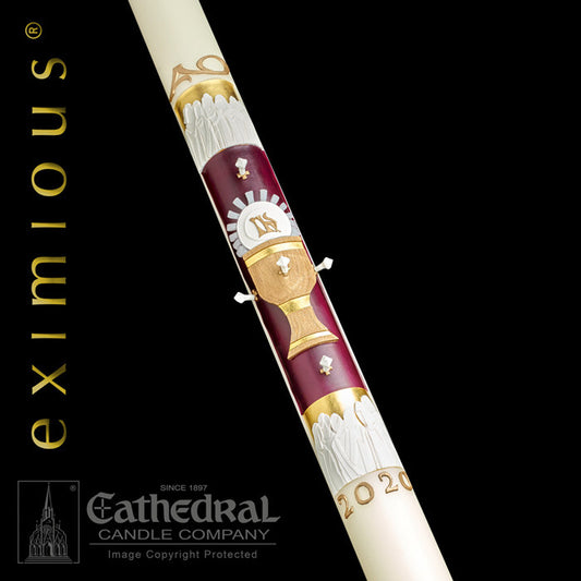 Eximious Collection | The Twelve Apostles Paschal Candle - Cathedral Candle - Chiarelli's Religious Goods & Church Supply