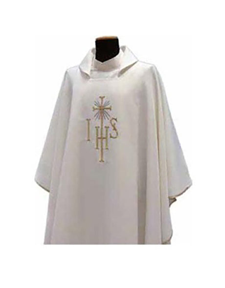 Embroidered Chasuble - Primavera Fabric - SLV220 - Solivari - Chiarelli's Religious Goods & Church Supply