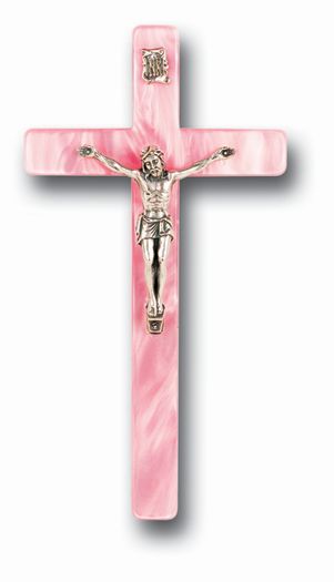 Wall Crucifix - Pink - Hirten - Chiarelli's Religious Goods & Church Supply