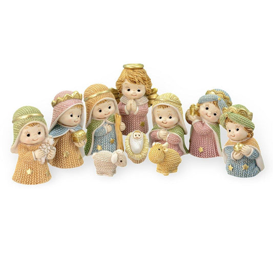 Pastel Nativity Set - 10 pc. - Hirten - Chiarelli's Religious Goods & Church Supply