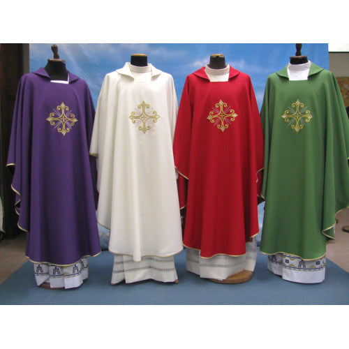 Filigree Cross Vestment Embroidered Front/Back - 2017 - Beau Veste - Chiarelli's Religious Goods & Church Supply