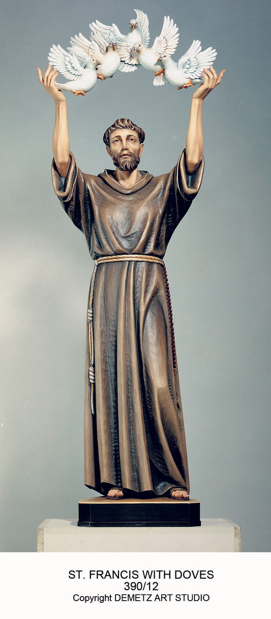 Demetz - St Francis of Assisi w/ Arch of Doves | 390/12