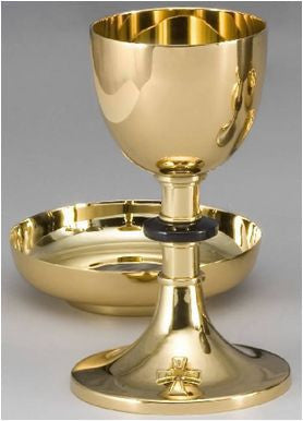 Chalice and Paten - High Polished Gold - z480A - Zieglers - Chiarelli's Religious Goods & Church Supply