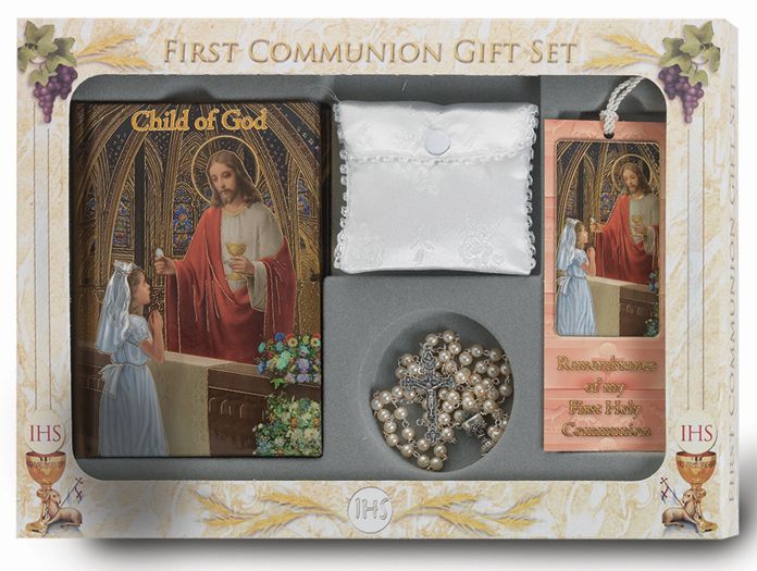 Girl's Deluxe First Communion Gift Set - 6pc. - Hirten - Chiarelli's Religious Goods & Church Supply
