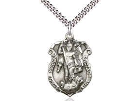 St. Michael the Archangel Shield 5448 - 1 1/4 x 3/4 - Bliss - Chiarelli's Religious Goods & Church Supply