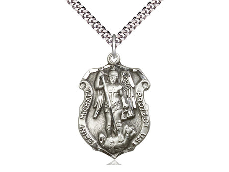 St. Michael the Archangel Shield 5448 - 1 1/4 x 3/4 - Bliss - Chiarelli's Religious Goods & Church Supply
