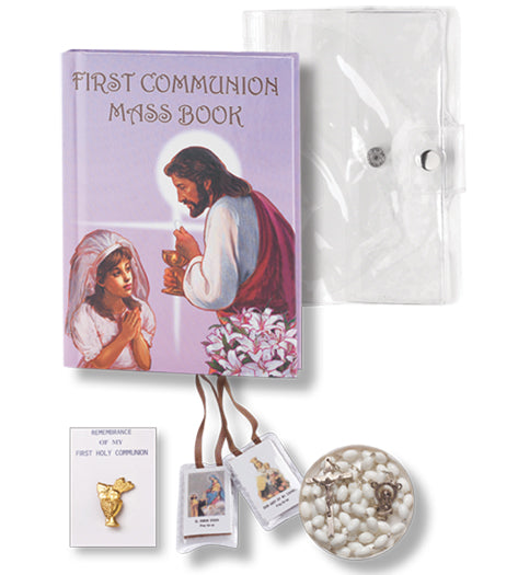 Girl's First Communion Gift Set - 5 pc. - Hirten - Chiarelli's Religious Goods & Church Supply