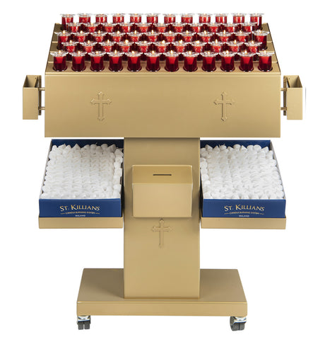 St. Malachy's Range | Votive Candle Burning Unit | 58 Piece - St. Killian's - Chiarelli's Religious Goods & Church Supply