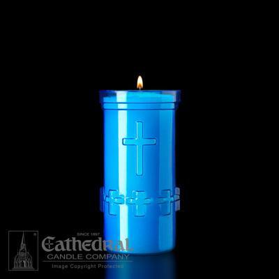 6-Day Devotiona-Lites (Plastic Offering Candle) - Cathedral Candle - Chiarelli's Religious Goods & Church Supply