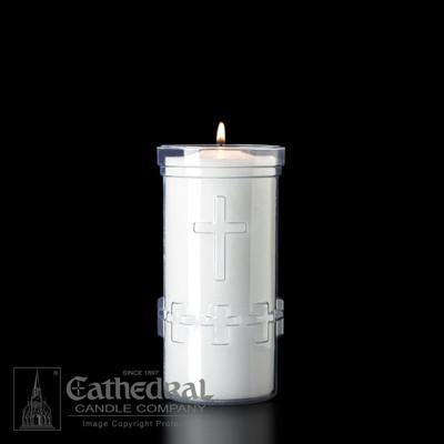 5-Day Devotiona-Lites (Plastic Offering Candle) - Cathedral Candle - Chiarelli's Religious Goods & Church Supply