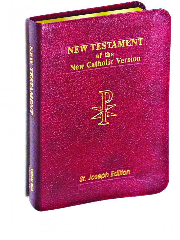 ST. JOSEPH N.C.V. NEW TESTAMENT (VEST POCKET EDITION) - Leather - Catholic Book - Chiarelli's Religious Goods & Church Supply
