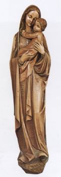 Our Lady and Child Statue - 3/4 Relief - Demetz - Chiarelli's Religious Goods & Church Supply