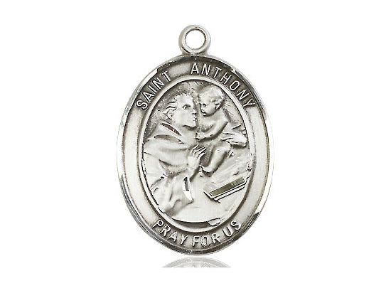 Sterling Silver Saint Anthony Patron Saint Medal - Bliss - Chiarelli's Religious Goods & Church Supply
