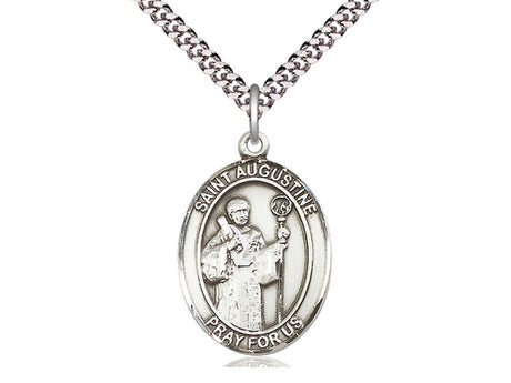 Sterling Silver Saint Augustine Medal - Bliss - Chiarelli's Religious Goods & Church Supply