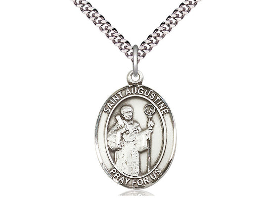 Sterling Silver Saint Augustine Medal - Bliss - Chiarelli's Religious Goods & Church Supply
