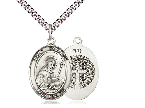 Sterling Silver St Benedict Medal - Bliss - Chiarelli's Religious Goods & Church Supply