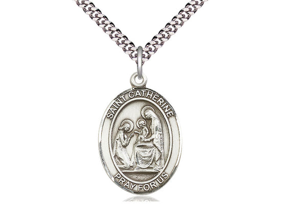 Sterling Silver Saint Catherine of Siena Medal - Bliss - Chiarelli's Religious Goods & Church Supply