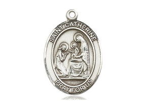 Sterling Silver Saint Catherine of Siena Medal - Bliss - Chiarelli's Religious Goods & Church Supply
