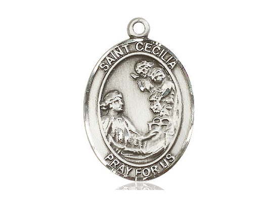 Sterling Silver Saint Cecilia Medal - Bliss - Chiarelli's Religious Goods & Church Supply