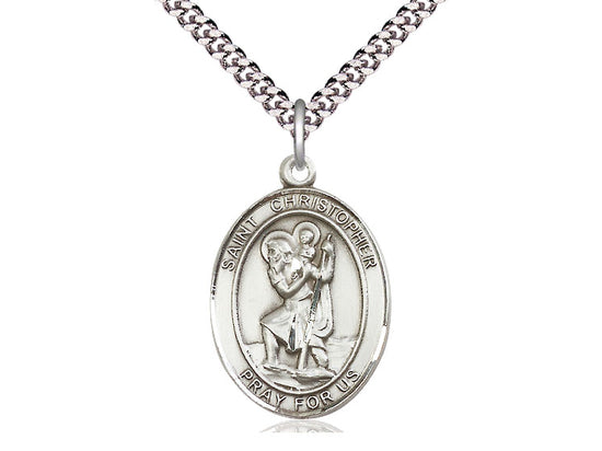 Sterling Silver Saint Christopher Medal - Bliss - Chiarelli's Religious Goods & Church Supply