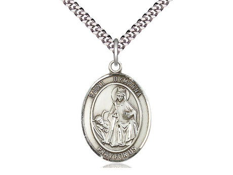Sterling Silver St Dymphna Medal - Bliss - Chiarelli's Religious Goods & Church Supply