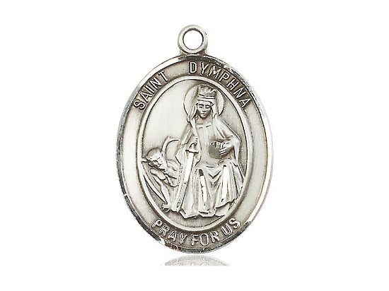 Sterling Silver St Dymphna Medal - Bliss - Chiarelli's Religious Goods & Church Supply