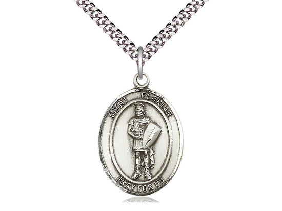 Sterling Silver St Florian Medal - Bliss - Chiarelli's Religious Goods & Church Supply