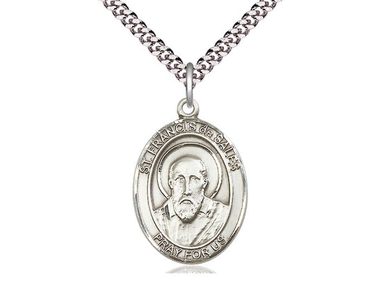 Sterling Silver Saint Francis De Sales Medal - Bliss - Chiarelli's Religious Goods & Church Supply