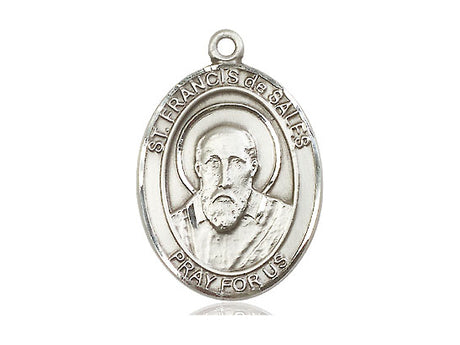 Sterling Silver Saint Francis De Sales Medal - Bliss - Chiarelli's Religious Goods & Church Supply