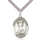Sterling Silver Patron Saint Francis of Assisi Medal - Bliss - Chiarelli's Religious Goods & Church Supply