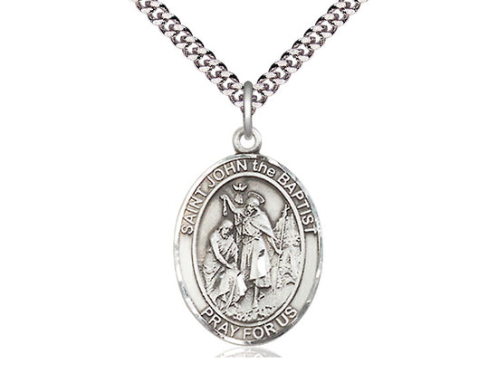 St John the Baptist Oval Patron Series - Bliss - Chiarelli's Religious Goods & Church Supply
