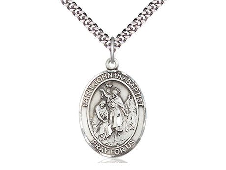 St John the Baptist Oval Patron Series - Bliss - Chiarelli's Religious Goods & Church Supply