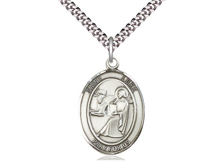 St Luke the Apostle - Oval Patron Saint Series - Bliss - Chiarelli's Religious Goods & Church Supply