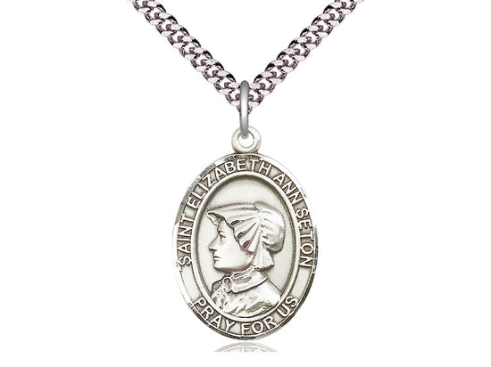 Sterling Silver Saint Elizabeth Ann Seton Medal - Bliss - Chiarelli's Religious Goods & Church Supply
