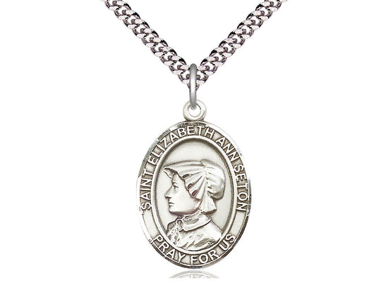 Sterling Silver Saint Elizabeth Ann Seton Medal - Bliss - Chiarelli's Religious Goods & Church Supply
