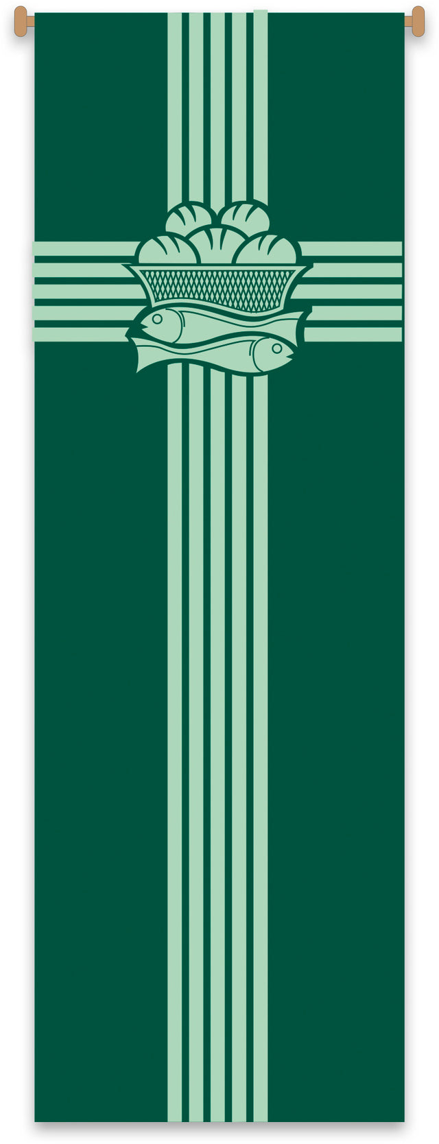 Bread with Cross & Ichtus Banner - Slabbinck - Chiarelli's Religious Goods & Church Supply